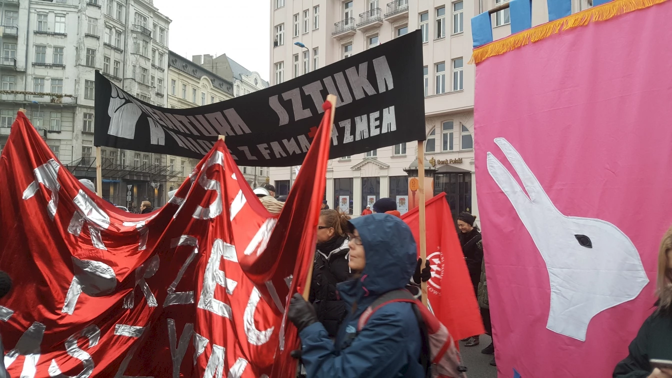 Art And Literature Against Fanaticism At The Annual Anti Fascist Demonstration Warsaw 2018 Imabe By Kuba Szreder