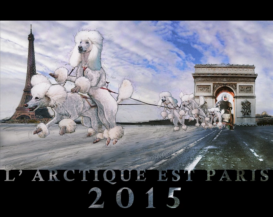 Mel Chin, The Arctic is Paris (poster), 2015
